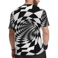thumbnail image 2 of Rocae 3D Vortex Illusion for Men's Mesh Quick-Dry Short Sleeve Workout T-Shirt,Mens Crew Neck Tee Lightweight Soft Classic T Shirts Medium, 2 of 9