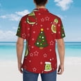 thumbnail image 6 of Bixox Men's Hawaiian Shirts Men's Avocado Christmas Print Short-Sleeve Shirt-Medium, 6 of 8