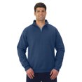 thumbnail image 1 of Jerzees Mens NuBlend Quarter Zip Cadet Collar Sweatshirt, M, 1 of 2