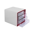thumbnail image 3 of Archivero de 4 Niveles AGBOX con Puerta Transparente Rojo, 3 of 5