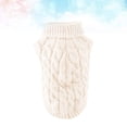 thumbnail image 2 of EeaseMX Suéter fino de moda para mascotas, ropa de punto, suministros para cachorros de perro (blanco, talla M), 2 of 7