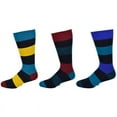 thumbnail image 5 of Combed Cotton Colorful Rugby Striped Patterned Men's Socks M8050U, 5 of 6