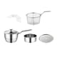 thumbnail image 5 of Cacerola con olla vaporera con vaporizador, juego de 5 multiusos con tapa, juego de cacerolas antiadherentes, cacerola para salsas de restaurante 18 cm, 5 of 9