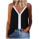 thumbnail image 1 of Camiseta sin mangas sólida a la moda para mujer, blusa con tirantes, Tops informales con cuello en V Pompotops  lopia988301, 1 of 5