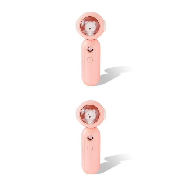 Wosthever Humidificador de 30ML, máquina nebulizadora, vaporizador de pulverización portátil, vaporizador de vapor frío, atomizador Facial operado por lindo oso rosa 2piezas Wosthever CBP162664
