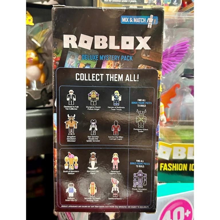  Roblox Deluxe Mystery Pack Action Figure Series 1 - Includes  Exclusive Virtual Item (Choose Figure) (SEEMOREHEARTS) : Toys & Games