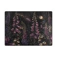thumbnail image 5 of Yayeee Area Rugs for Living Room 6.7'x4.8' Non Slip Washable Bedroom Floor Carpet, Dark Gothic Floral, 5 of 5