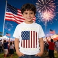 thumbnail image 3 of Tiijoy Boys America's 250th Independence Day T-Shirt Summer Short Sleeve Tee, Sizes 2-13, 3 of 3