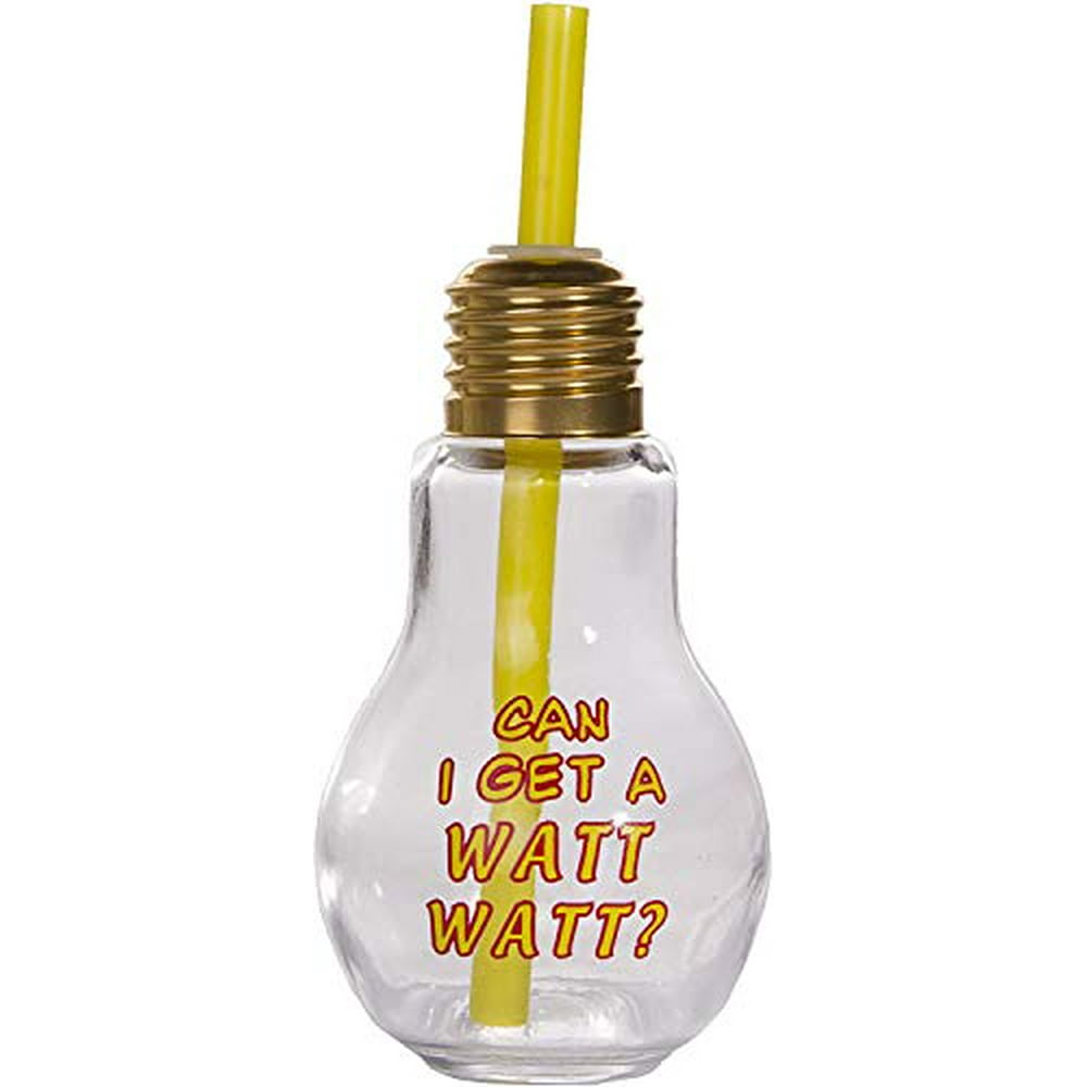 Light Bulb Shaped Glass Bottle Novelty Drinking GlassesCan I Get A