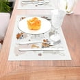 thumbnail image 5 of XMXT Woven Placemats Set of 6, Cute Forest Animals Stain Resistant Table Runner Anti-Skid Place Mats for Dining Table, 12 x 18 inches, 5 of 6