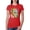 Red, variant on Neon Lab Dog Lover Shirt | Labrador Dogs Speak To Those Who Listen | Dean Russo Art Animal Lover Womens Slim Fit Junior Tee, Red, Medium