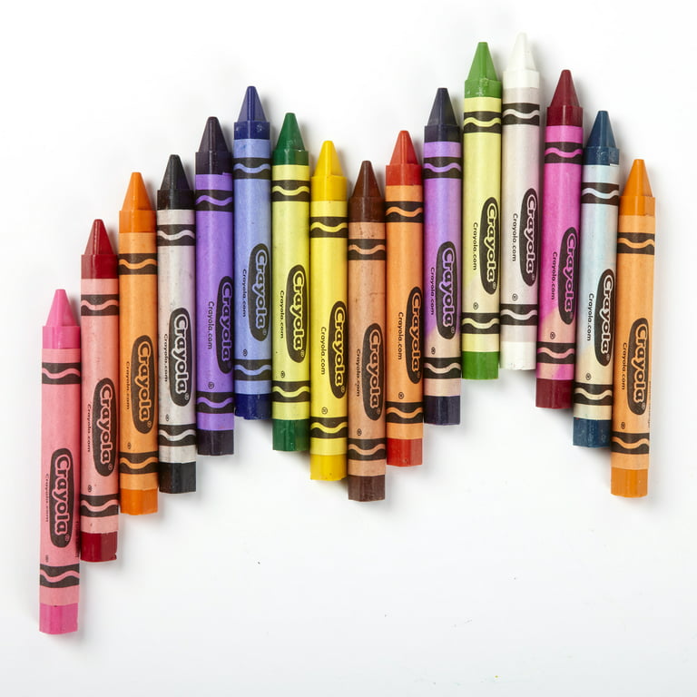 Crayola Triangular Anti-Roll Crayons, 16 Colors Per Box, Set Of 4 Boxes