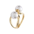 thumbnail image 1 of LYMAYTER Geometric Design Jewelry Stylish Geometric Silk Scarf Buckle - Faux Pearl, Light Luxury, 1 of 7