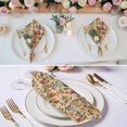 thumbnail image 2 of Fall Leaves Cloth Napkins, Farmhouse Beige Botanical Leaf Autumn Washable and Reusable Dinner Napkins Set of 6, Table Napkin for Kitchen Party Birthday Wedding Hotel Housewarming 20"x20", 2 of 8