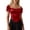1—Red, variant on Arlun Women’s off Shoulder Corset Tops Satin Strapless Short Sleeve Bustier Crop Top Summer Bodycon Slim Fit Waisted Asymmetrical Fashion T-Shirt for Night out Party Wear 1—White S