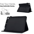 thumbnail image 3 of Embossed Folio Flip Smart Case Cover for iPad mini 1/2/3/4/5, Premium PU Leather Kickstand Card Slots Magnetic Auto Sleep / Wake with Pen Slot Case for iPad mini 1/2/3/4/5, Black, 3 of 5