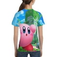 thumbnail image 5 of Kirby Adventure Game Teen T-Shirt Crewneck Short Sleeve Double-Sided Print Summer Tee Shirts Top For Youth Boys Girls Children X-Small, 5 of 7