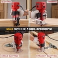 thumbnail image 2 of Enrutador para madera TEENO 650 W 110 V 32000 RPM con juego de brocas de fresado, 2 of 7