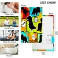 thumbnail image 3 of Dreamtimes Dinosaurs Colorful Ultra Soft 2 PCS Towel Set, Highly Absorbent Hand Towels 16 x 28 Inch Cotton Towels for Bathroom Hotel Gym Travel, Ideal for Daily Use, 3 of 7