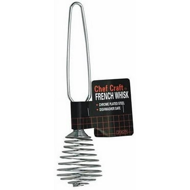 Chef Craft French Whisk Chrome Plated Steel 7 inch, Silver, 2 Pack