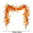 thumbnail image 2 of 71 Inch LED Glowing Black Ivy Garland, Artificial Hanging Yellow Fern Greenery Vines with Lights, Fake Leaves Swag for Halloween Thanksgiving Indoor Outdoor Garden Wall Party Decor, 2 of 9