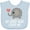 AE-Light Blue, variant on Inktastic Great Aunt Loves Me Elephant Boys or Girls Baby Bib