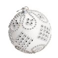 thumbnail image 1 of Moyic 1 Uds. Bola de Navidad con cuentas de purpurina colgantes de árbol de Navidad decoración navideña para el hogar 2022 Feliz Año Nuevo Naviidad Kits de decoración para fiestas Blanco Moyic JR1019-05, 1 of 6