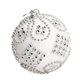 thumbnail image 1 of Toystoory 1 Uds. Bola de Navidad con cuentas de purpurina colgantes de árbol de Navidad decoración navideña para el hogar 2022 Feliz Año Nuevo Naviidad Kits de decoración para fiestas Blanco Toystoory JR1019-05, 1 of 6