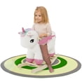 thumbnail image 1 of Mecedora Silla Montable de Madera con Peluche para Bebés y Niños Baby Gaon Pegaso Blanco, 1 of 5