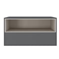 thumbnail image 4 of Casabianca Home Santino nightstand in dark gray matte., 4 of 6