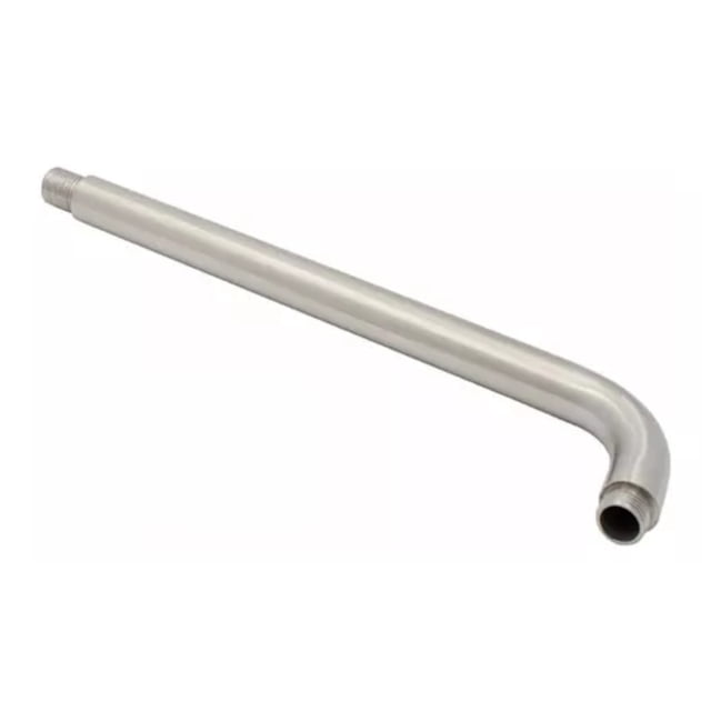 Brazo De Regadera Satinado 34 Cm Acero 304 Chapeton Redondo