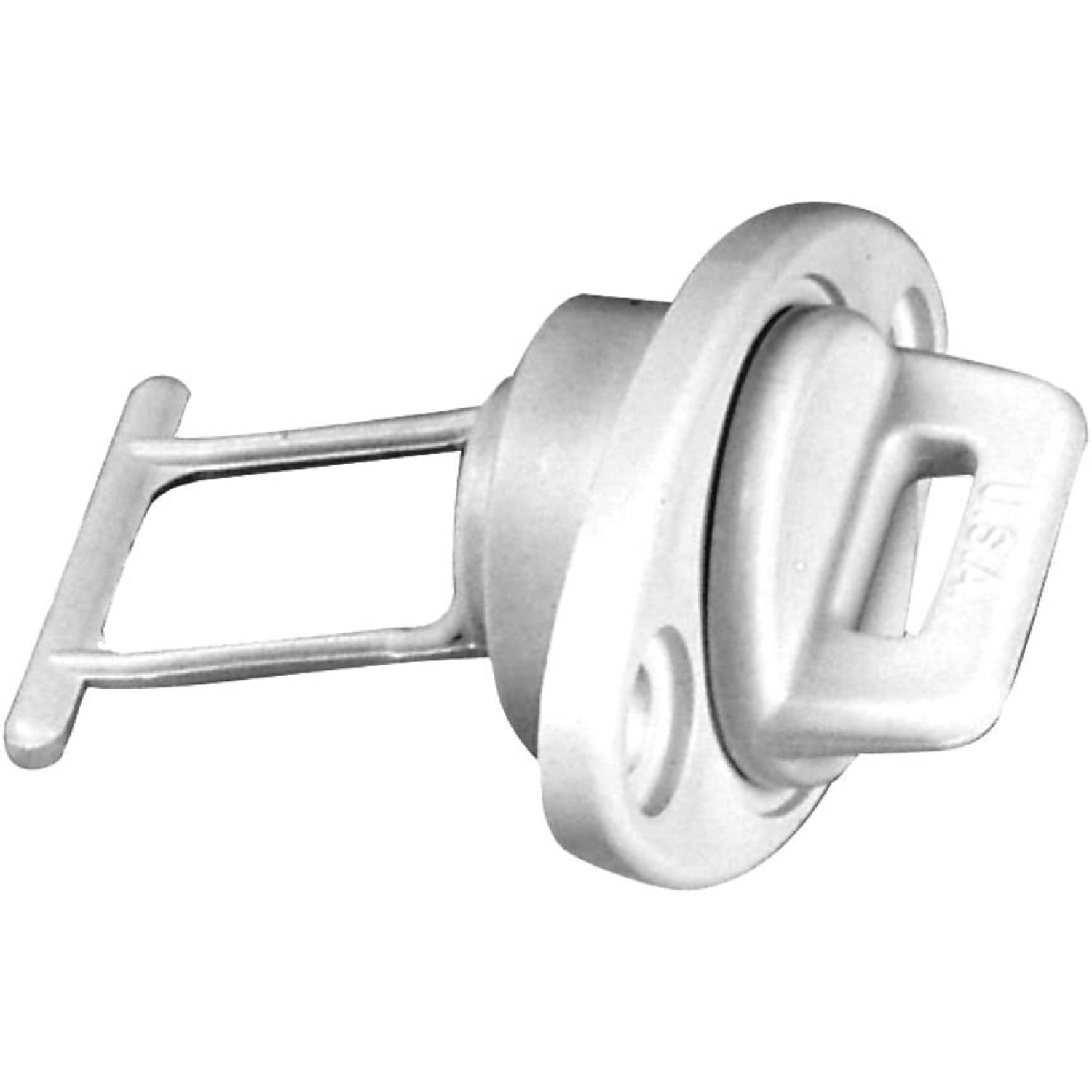 Beckson 1inch Drain Plug Screw Type w/Gasket White