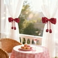 thumbnail image 6 of Valentine Decor​ Large Pink Bow with Streamers Fabric Decor Sweet Color Curtain Clip Wall Hanging Romantic Window Valentine's Day Decor, 6 of 6