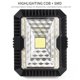 thumbnail image 3 of Matsuzay Proyector de trabajo recargable Lámpara de camping portátil con panel solar 3 modos Puerto USB Luz de emergencia impermeable ajustable de 360 Iluminación novedosa Matsuzay HA025552-00, 3 of 6