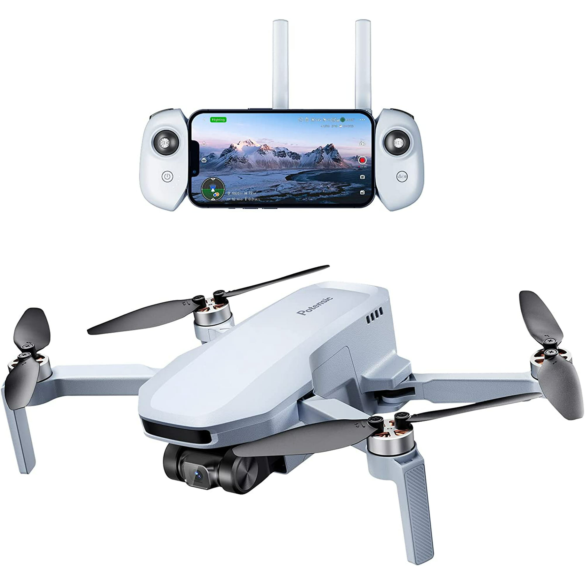 Potensic - #NEWARRIVAL 🆕Potensic #Brushless Drone D85 is available now.  📣🆒 Detachable 1080P HD Action cam, 130°FOV 5G WiFi Transmission, 4900FT  Dual GPS, 2800mAh battery. Grab yours here➡️