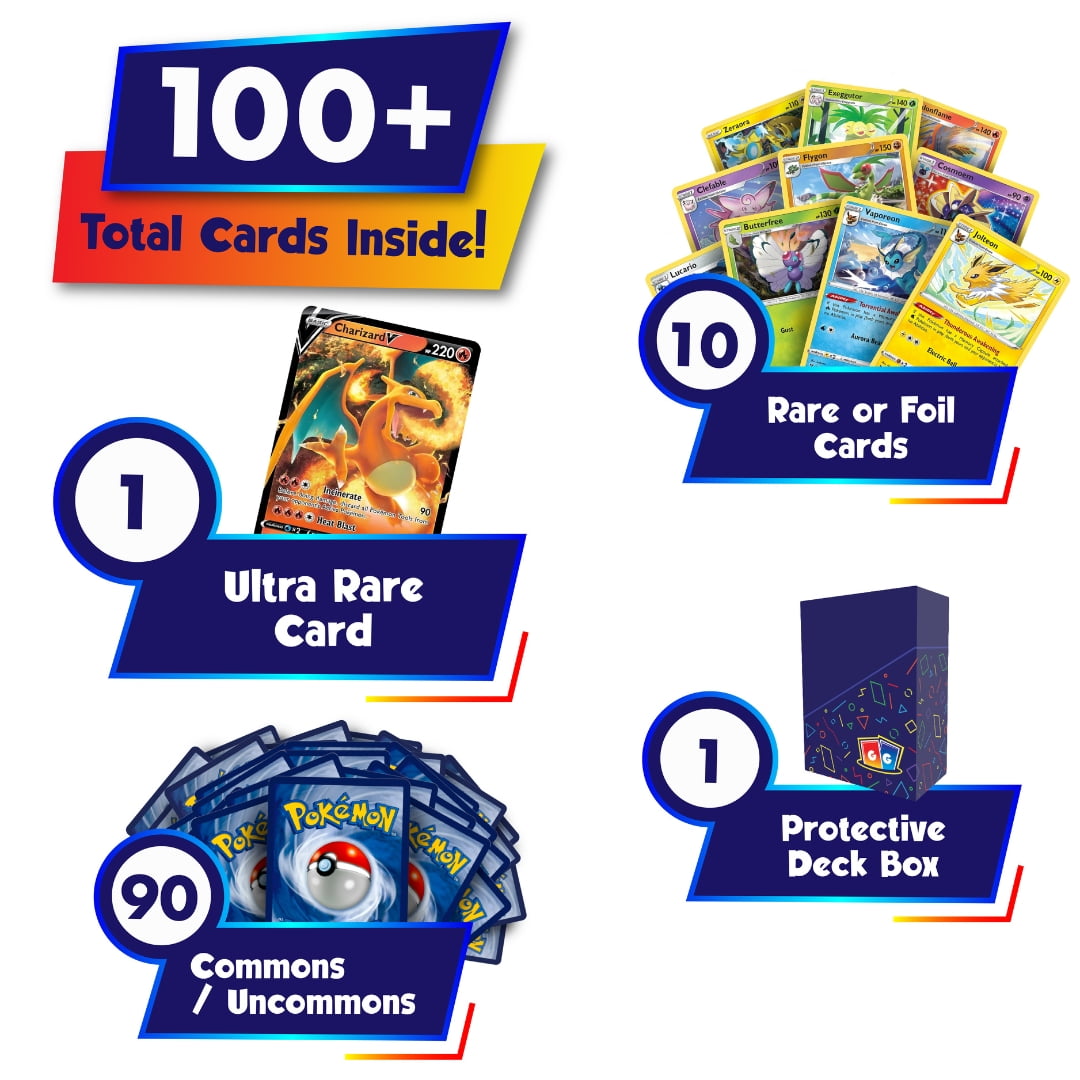 ULTIMATE EPIC POKEMON BUNDLE 50x - 1 GX CARD & 1 V CARD GUARANTEED - HOLOS  RARES