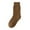 Brown, variant on Povozer Women's Cotton Ankle Socks Solid Color Loose Stretchy 1 Pairs(Brown,One Size)