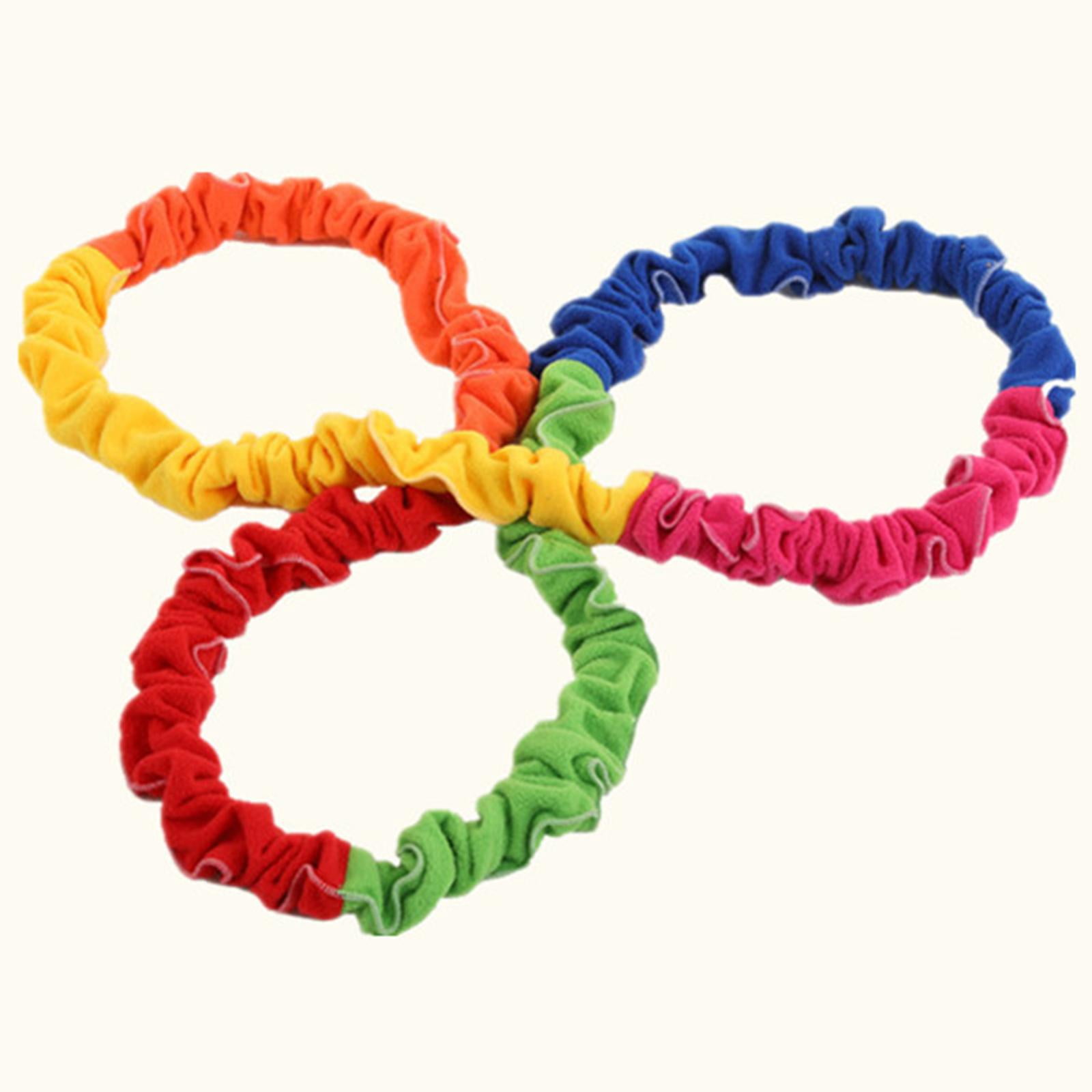 Elastic Cooperative Stretchy Band Resistance Band Sensory Integration Training Toy Soft Multi Sizes for Outdoor Activities Kindergarten Kids