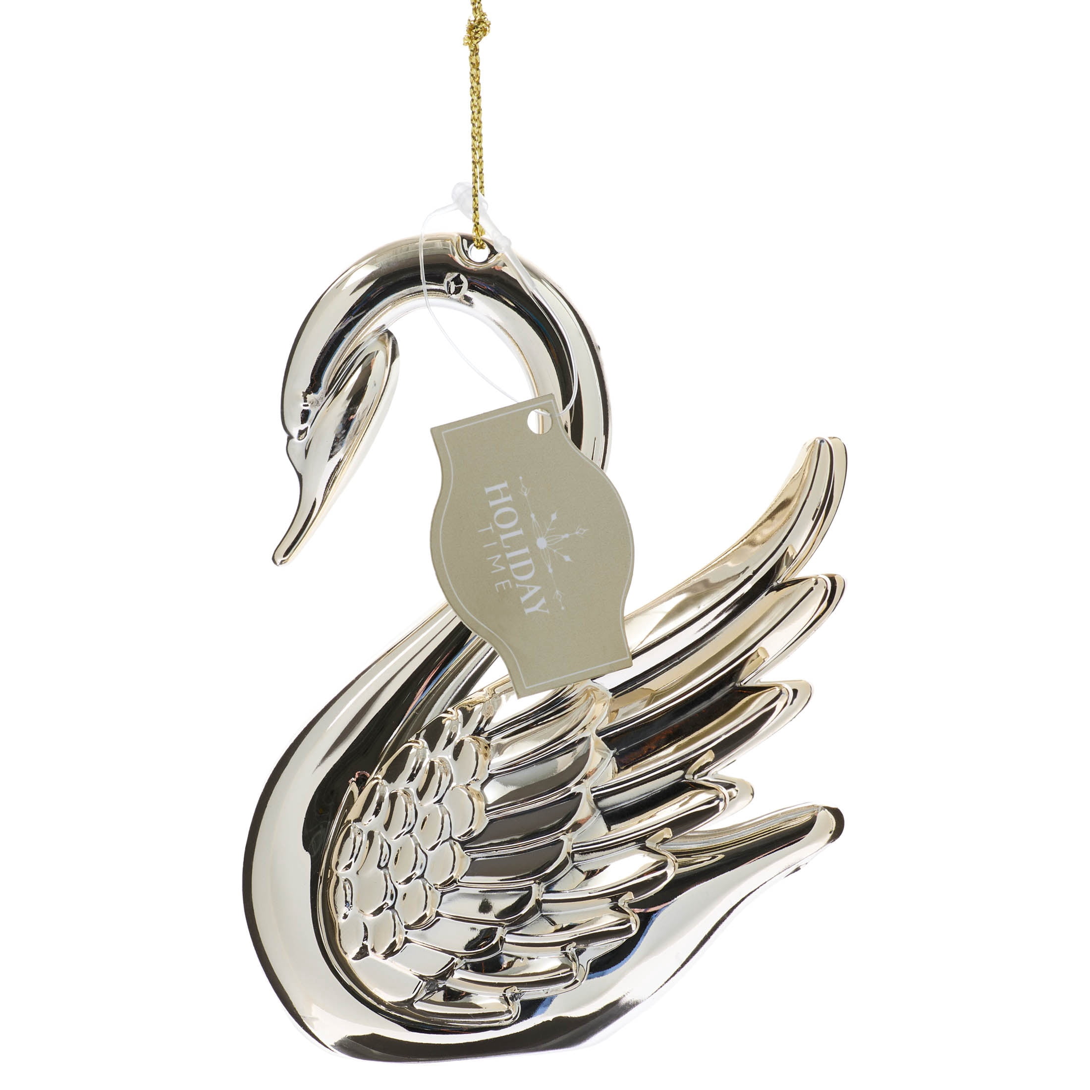 Champagne Swan Christmas Ornament, 4", by Holiday Time