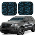 thumbnail image 6 of Kdxio Spacecraft Print 2-Piece Sun Shade Front Windshield - Foldable Car Front Window Sunshades for Most Sedans SUV Truck, 6 of 6