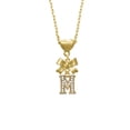 thumbnail image 2 of Delight Jewelry Goldtone Crystal Initial - M - Gold tone Heart Necklace, 2 of 4