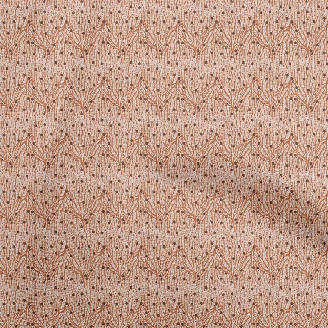 oneOone Tissu Polyester Spandex Orange Tissu pour Robe Tissu Imprimé au Mètre 56 Pouces de Large-Sv
