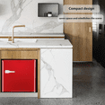 thumbnail image 7 of LHRIVER Mini Upright Freezer Compact Refrigerators，1.2Cu.ft Small Stand up Freezer for Home Office, Red, 7 of 7