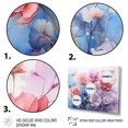 thumbnail image 3 of Designart "Purple Dreamy Flowers V" Abstract Botanicals Art Living Room Set, 3 of 5