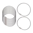 thumbnail image 2 of 10x Cable de llavero de alambre de metal con cable conector Llaveros Llaveros Mosquetones Llavero Soporte de para colgar, joyería, llave, 66 cm Soledad Cable de llavero de alambre, 2 of 10