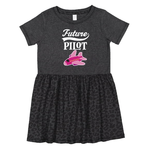 Inktastic Future Pilot Girls Airplane Career Girls Toddler Dress