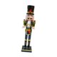 thumbnail image 2 of Figura de Cascanueces de Madera Decoración Navideña Mesa Navideña Regalo Hecho a Mano Figura Ropa verde, 2 of 9