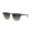 Polished Black On Silver Frame | Grey Gradient Lens, variant on RB3716 CLUBMASTER METAL Square Shape Sunglasses Matte Black Frame | Blue Lens 51mm