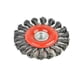 thumbnail image 3 of 10 Piece 4 Inch Twist Knotted Wire Wheel Wheel Brush,Wire for Grinders, 5/8'-11 UNC,Max RPM 12,500, 3 of 5