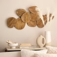 thumbnail image 2 of Bouclair Mango Wood Triangles Wall Decor, 2 of 4